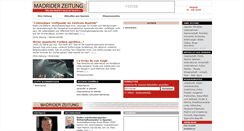 Desktop Screenshot of madriderzeitung.com