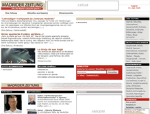 Tablet Screenshot of madriderzeitung.com